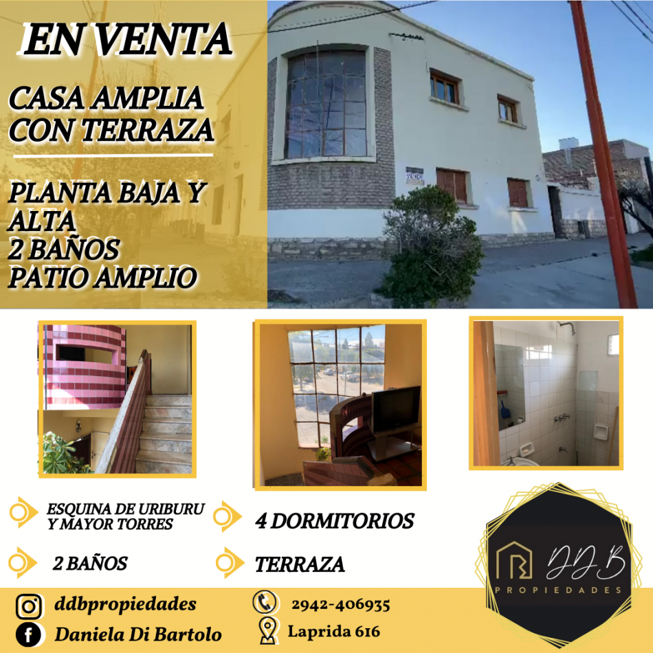 CASA AMPLIA CON TERRAZA