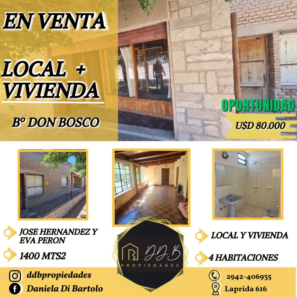 CASA Y LOCAL EN VENTA!!!