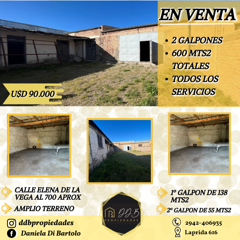 Amplio Terreno con Galpones