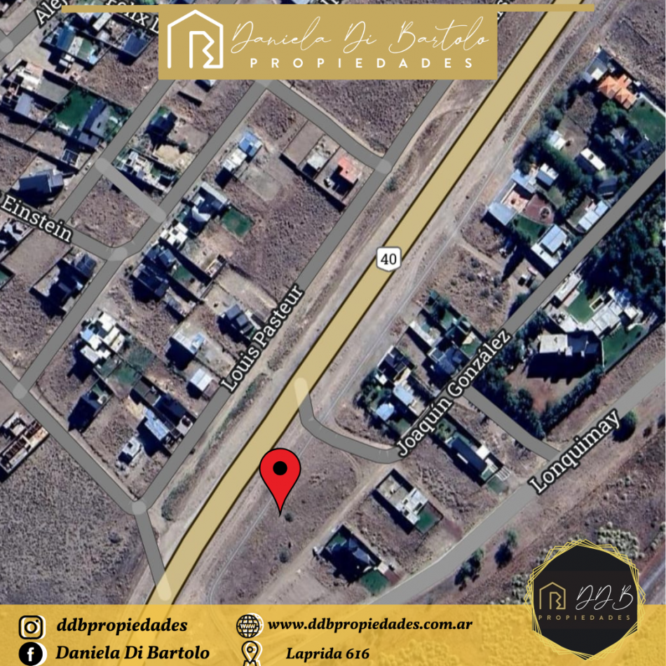 AMPLIO TERRENO SOBRE RUTA 40