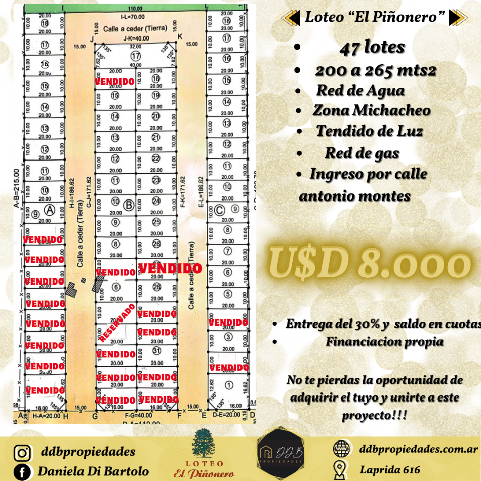 Loteo El Piñonero- Michacheo