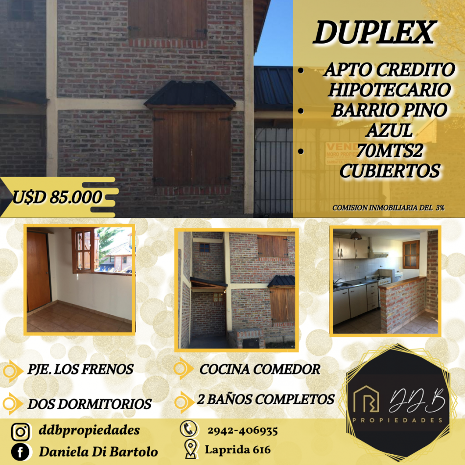 DUPLEX EN VENTA - PINO AZUL