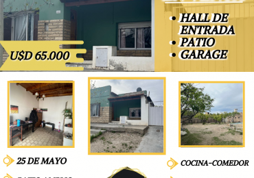 CASA AMPLIA EN VENTA- Calle 25 de mayo