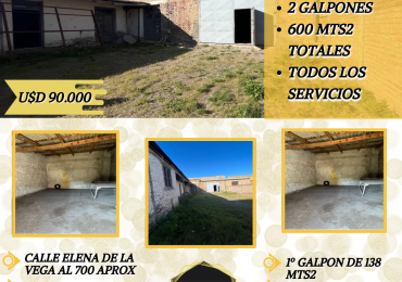 Amplio Terreno con Galpones