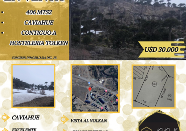 TERRENO EN CAVIAHUE