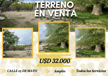 TERRENO AMPLIO EN VENTA